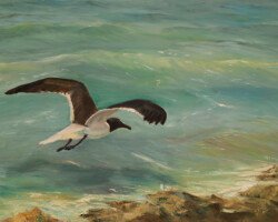 Flying Home Oil Painting
