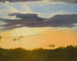 Oil Painting Sunrise in South Carolina