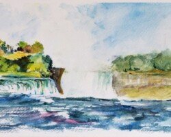 Niagara Falls watercolor