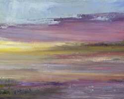 Morning Colors 8x24 Oil Painting